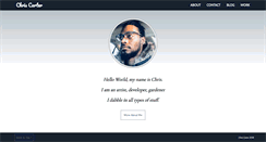 Desktop Screenshot of chriscarteronline.com