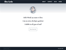 Tablet Screenshot of chriscarteronline.com